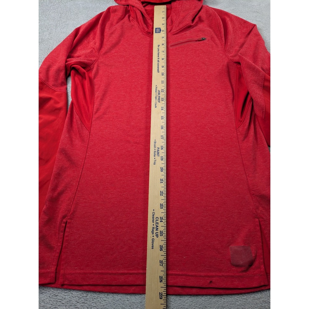 Nike Dri-FIT Mens Red Training Hoodie Scuba Hood Zip Pocket Small RN56323 - Picture 6 of 12